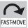 Fast-Move: Die gesamte Verfahrlänge kann durch eine einzige Hebelbewegung umfasst werden.