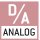 Schnittstelle Analog: zum Anschluss eines geeigneten Peripheriegerätes zur analogen Messwertverarbeitung
