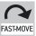 Fast-Move: Die gesamte Verfahrlnge kann durch eine einzige Hebelbewegung umfasst werden.