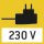 Netzadapter: 230V/50Hz. Serienmäßig. Standard D. Auf Bestellung auch in Standard GB oder USA lieferbar.