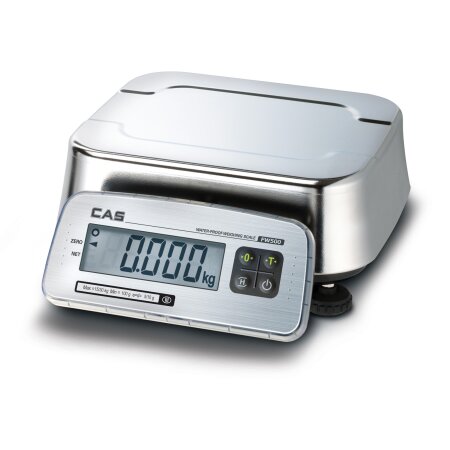 CAS FW500-6 Kompaktwaage - IP69K - 3kg/1g - 6kg/2g - Eichfähig