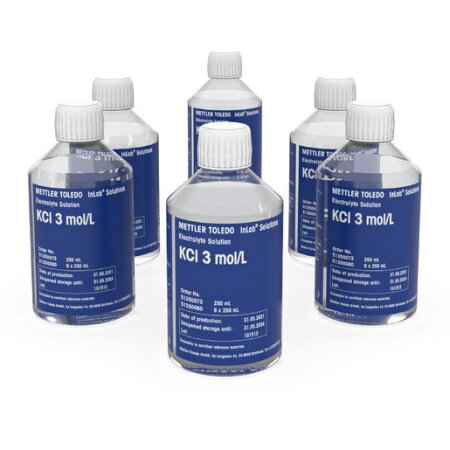 Mettler Toledo Elektrolyt 3 mol/L KCl, 6 x 250mL