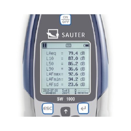 Sauter SW 1000  Schallpegelmessgerät Premium-Klasse 0,003-20 kHz