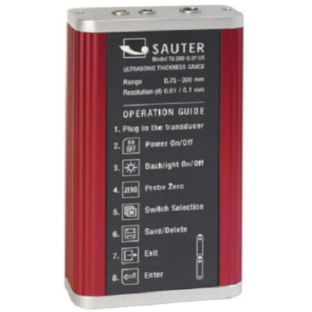 Sauter TU 80-0.01US. Ultraschall-Materialdickenmessgerät - Premium - 0,01mm