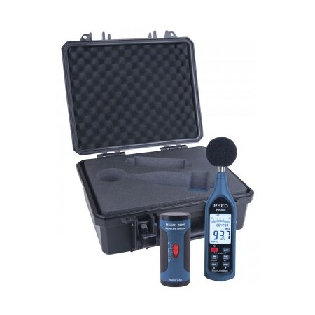 REED R8080-KIT Data Logging Schallpegel Messgerät und Schallpegel Kalibrator