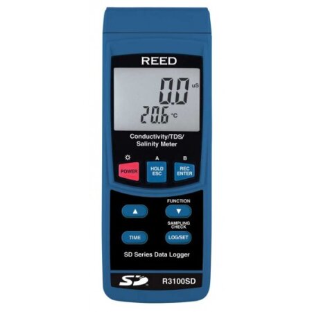 REED R3100SD Data Logger gelöste Teilchen (TDS), Leitfähigkeit, Salinität