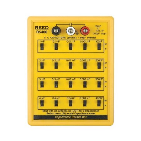 REED 5406 Dekadenbox mit 5 Kapazitäts Spektren