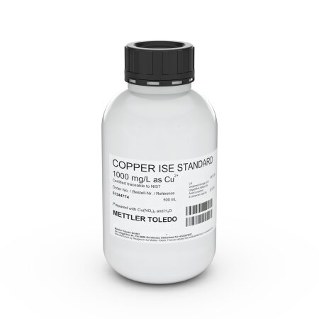 Mettler Toldeo ISE standard Cu 1000 mg/L, 500mL
