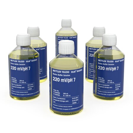 Mettler Toledo Redox Puffer 220mV/pH7, 6 x 250mL